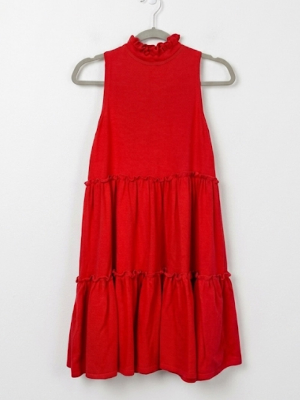 Elliatt Sonnet Red Tiered Ruffle Mini Dress M Cocktail Wedding Guest Coquette - Picture 2 of 9